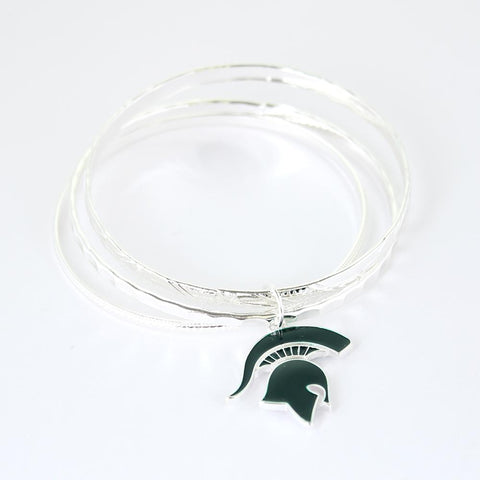 Michigan State University Logo Bangle Bracelelt