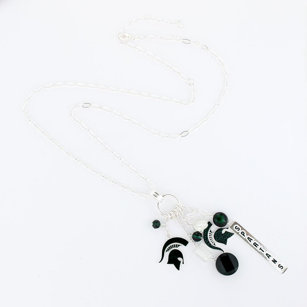 Michigan State University Cluster Necklace