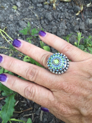 Aztec Snap Charm Button  Interchangeable Jewelry