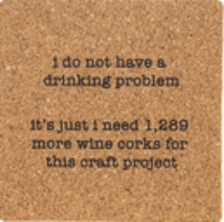 Recycled Wine Cork Drink Coaster