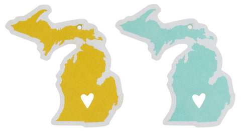State of Mine Michigan Car Air Refresher Set of Two