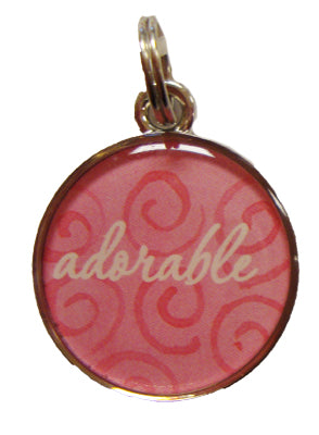 Ganz Round Adorable Pink Charm