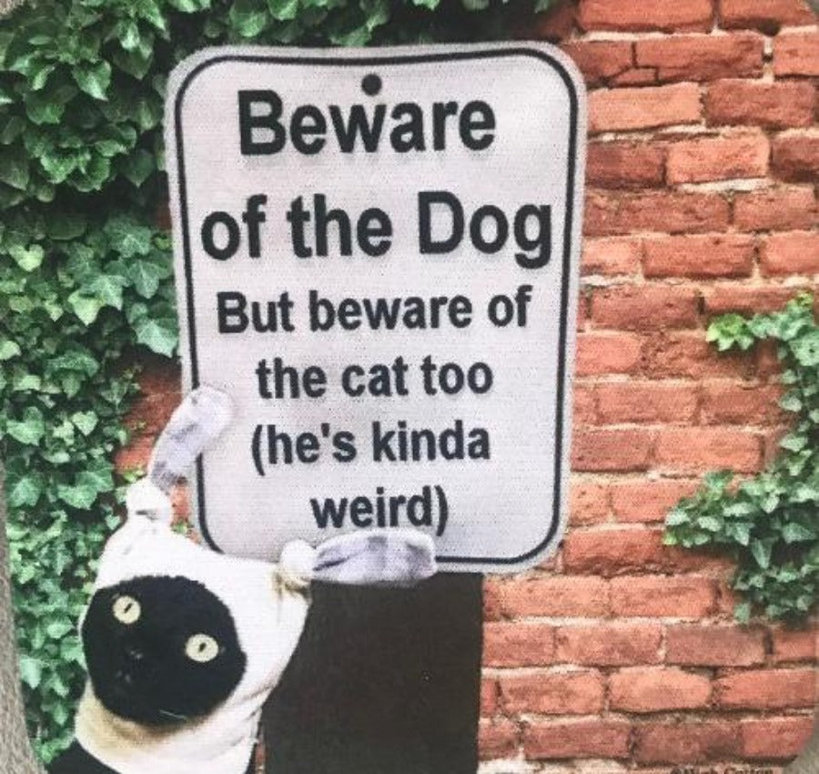 Beware of the Dog Neoprene Coaster