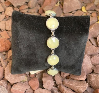 Ivory Rhinestone Oxidized Bracelet
