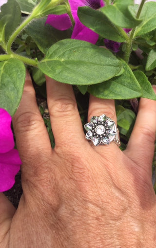 Clear Stone Flower Snap