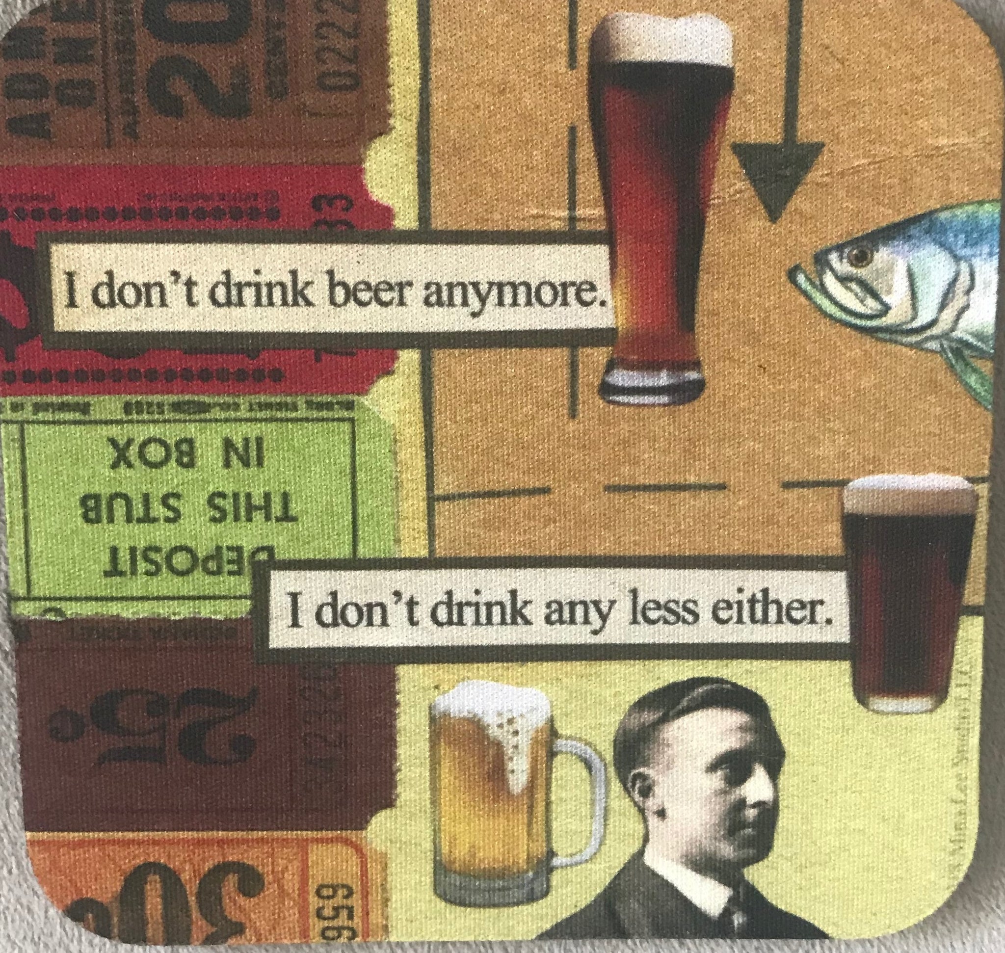I Don't Drink Beer Anymore Neoprene Drink Coaster
