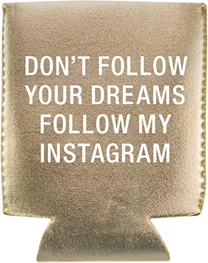 Don't Follow Your Dreams Follow My Instagram Can Coozie