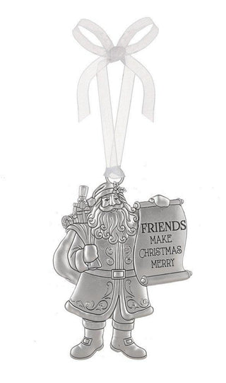 Santa Claus Friends Make Christmas Merry Ornament