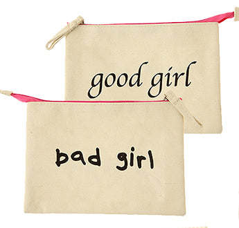 Good Girl Bad Girl Cosmetic Make up Bag