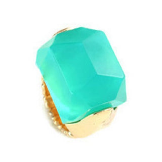Green Stone Stretch Ring