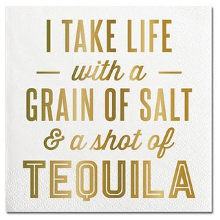 I Take Life Cocktail Napkins