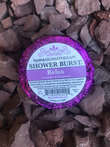 Aromatherapy Shower Steamer Burst Made In The USA Relax Lavender Bergamot
