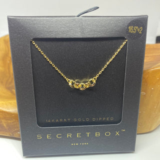 14K Gold Dipped Ring 16.5 in Necklace