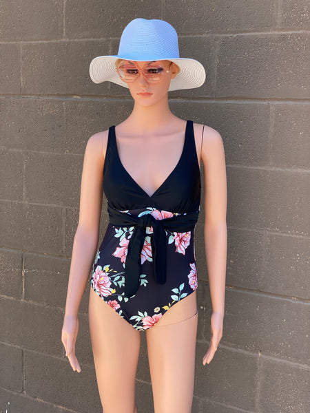 Floral Printed One Piece Swimsuit