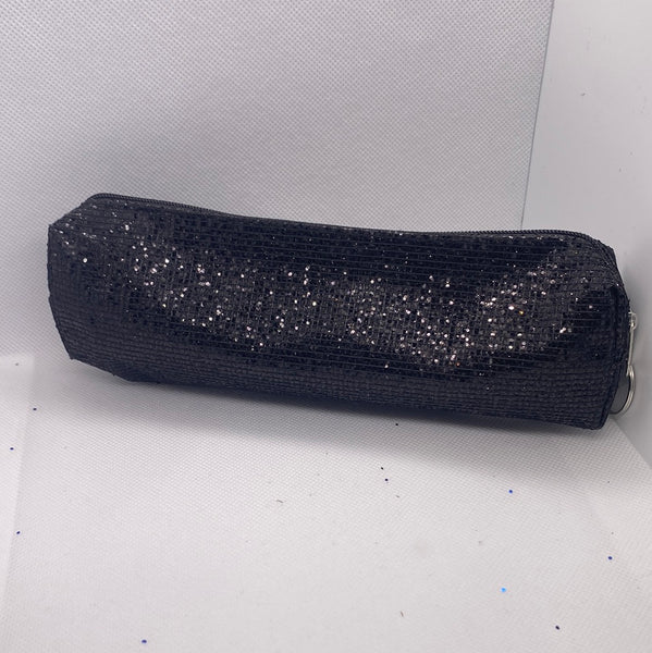 Black Glitter Pencil Case Pouch