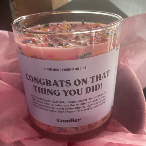 Congrats On that Thing You Did Candle