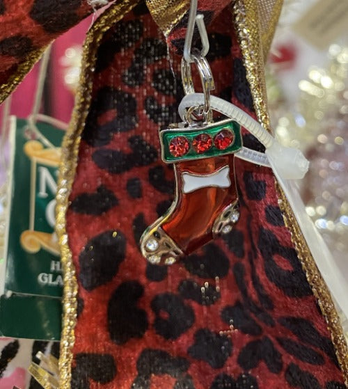 Engrave Christmas Stocking Dog Collar Tag