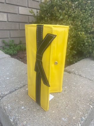Womens Bi Fold Yellow Wallet