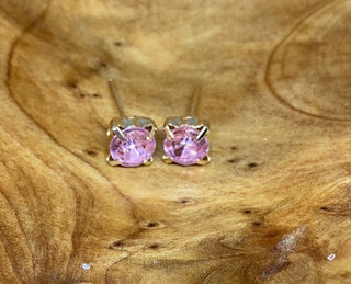 Pale Pink Stud Earrings