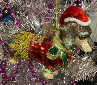 Soldier Boy Dachshund Dog Christmas Ornament