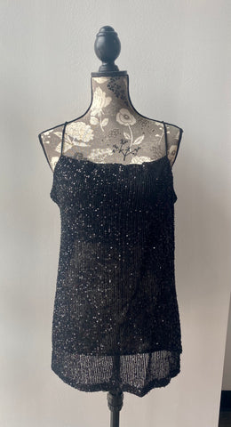 Sleeveless Sequin Tank Camisole