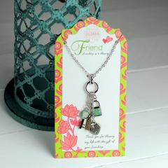 Friend Pendant Charm Necklace