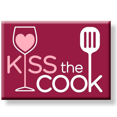 Kiss The Cook Refrigerator Magnet