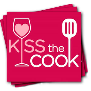 Kiss The Cook Cocktail Napkins