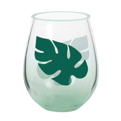 Acrylic Leaf  Stemless  Glass