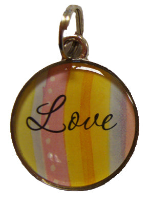 Ganz Round Love Charm Necklace or Bracelet