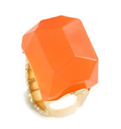 Orange Stone Stretch Ring