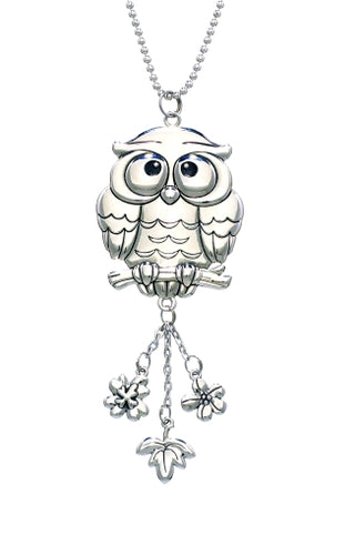 Owl  Rear View Mirrorl Car Charm Purse Bling