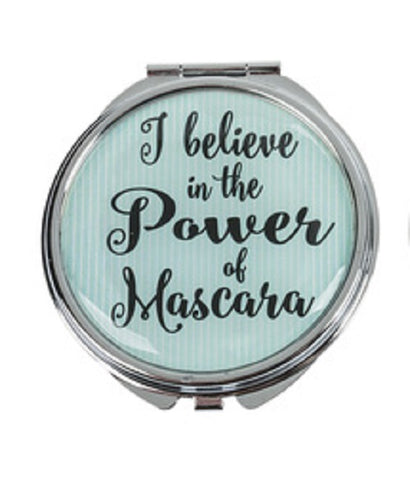 I Believe in the power of Mascara Makeup Compact Case