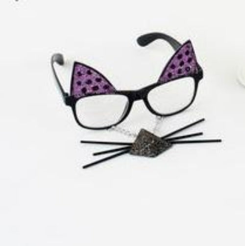 Halloween Cat Decorative Glasses