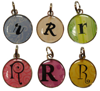 Ganz Round  R Initial Charm