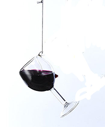 Red Wine Glass Ornament