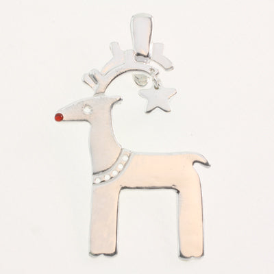 Silver Rudolph Pendant