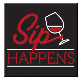 New Sip Happens Fridge Magnet