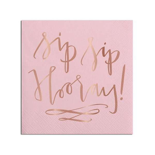 Sip Sip Hooray Beverage Drink Napkins