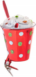 Eric Cortina Soft Serve 4.5 inch Ice Cream Cup Milkshake Clip on Ornament
