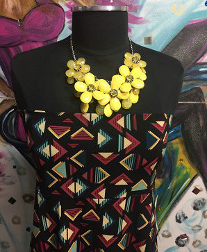 Handmade Yellow Daisy Flower Necklace