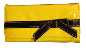 Womens Bi Fold Yellow Wallet