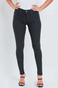 Hyperstretch Forever Color Mid Rise Skinny Jeans Black